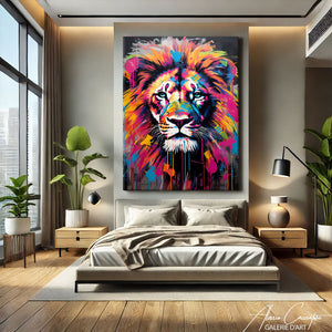 TABLEAU POP ART LION Alessio Cacciatore