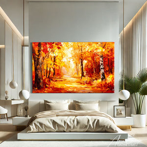 TABLEAU FORET D'AUTOMNE AlessioCacciatore
