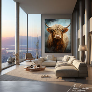 Tableau Vache Highland Couleur