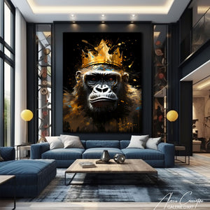 tableau gorille abstrait