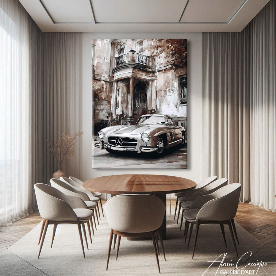 TABLEAU MERCEDES 300 SL AlessioCacciatore – mise en situation
