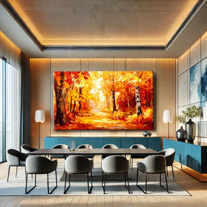 TABLEAU FORET D'AUTOMNE AlessioCacciatore