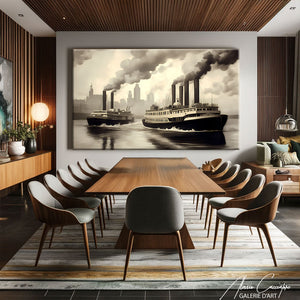cadre tableau style industriel
