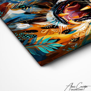 Art Mural Leopard Couleur