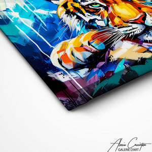 TABLEAU TIGRE HIVERNALE Alessio Cacciatore