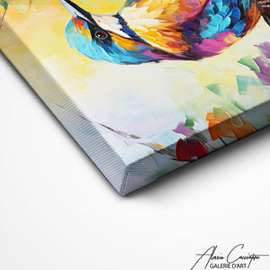 TABLEAU PEINTURE OISEAU Alessio Cacciatore