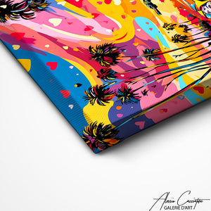 TABLEAU MOTO POP ART Alessio Cacciatore