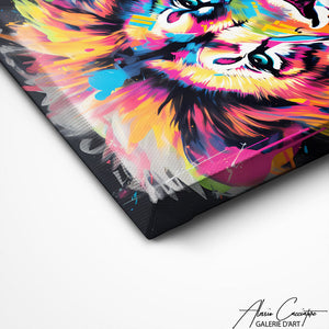 TABLEAU POP ART LION Alessio Cacciatore