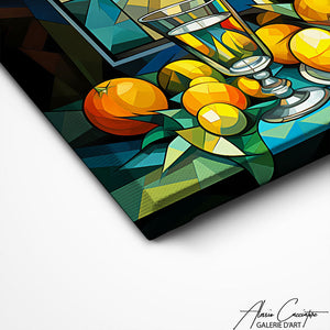 TABLEAU CUBISME FRUITS Alessio Cacciatore