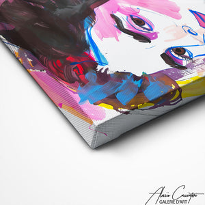 TABLEAU PORTRAIT COLORÉ AlessioCacciatore