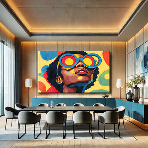 TABLEAU AFRICAIN RÉTRO