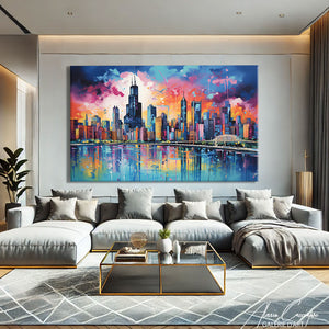 Tableau Ville Moderne