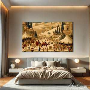 Tableau Arabe Beige