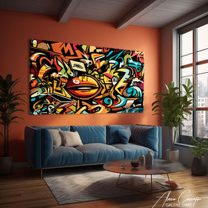 tableau graffiti pop art