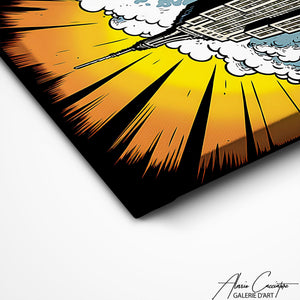 TABLEAU NEW YORK CARTOON Alessio Cacciatore