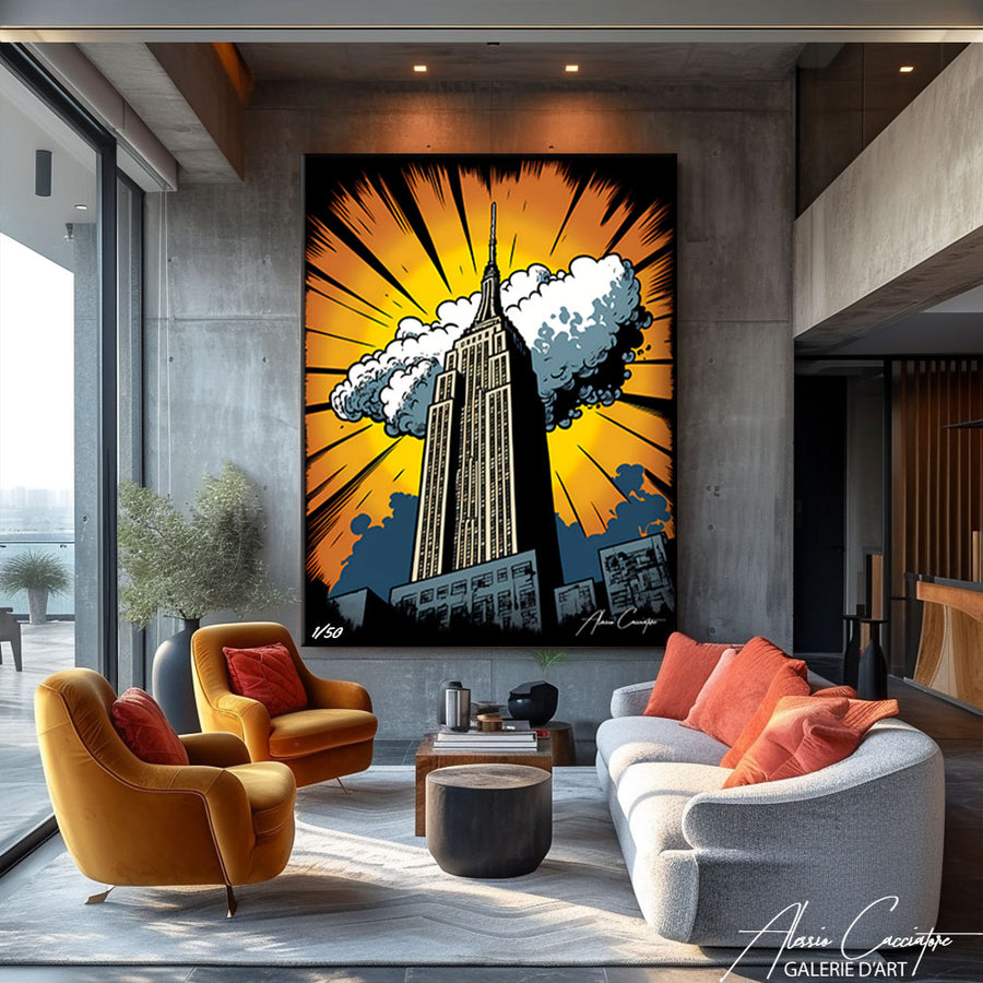 tableau mural new york – mise en situation