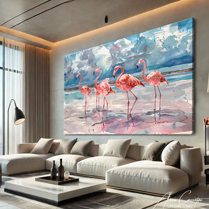 Tableau Flamant Rose