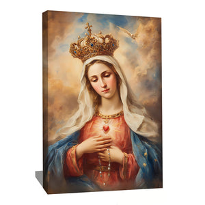 TABLEAU VIERGE MARIE COURONNE