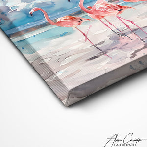 TABLEAU FLAMANT ROSE AlessioCacciatore