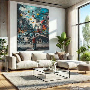 Tableau Street Art Coloré