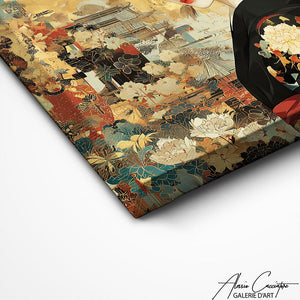 TABLEAU GEISHA SAMOURAI AlessioCacciatore