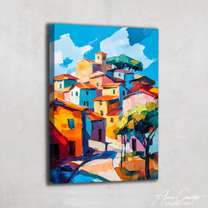 Tableau Pastel Abstrait