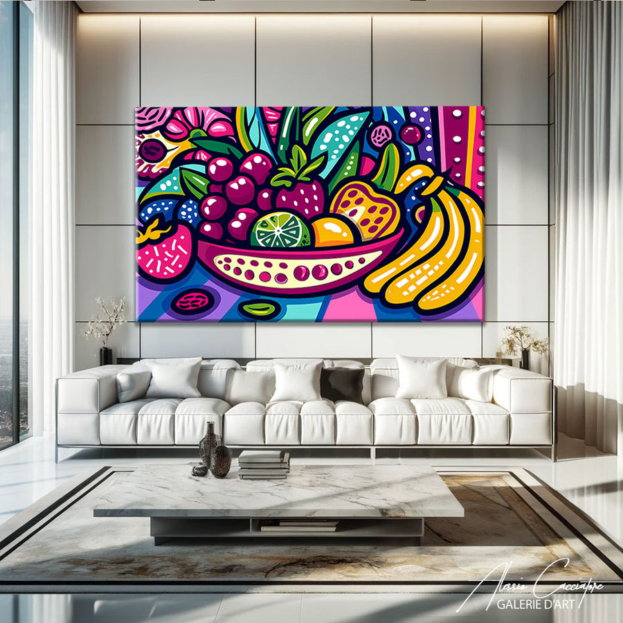 Tableau Pop Art Déco – mise en situation