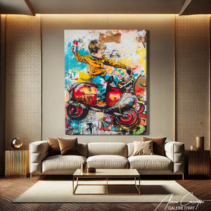 Tableau Street Art Coloré