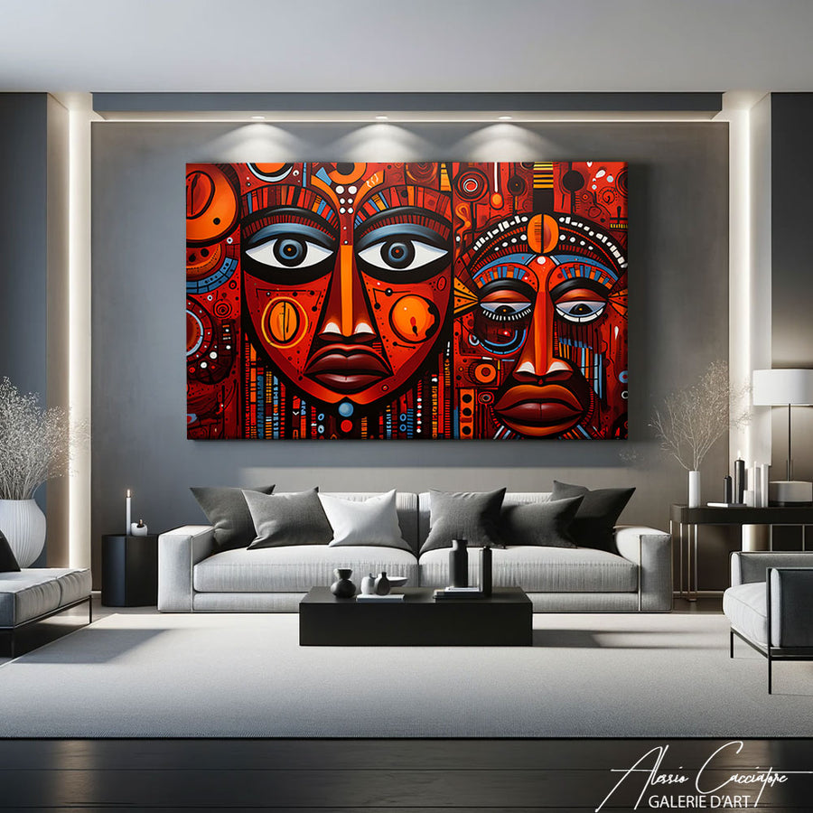 TABLEAU MASQUE AFRICAIN – mise en situation