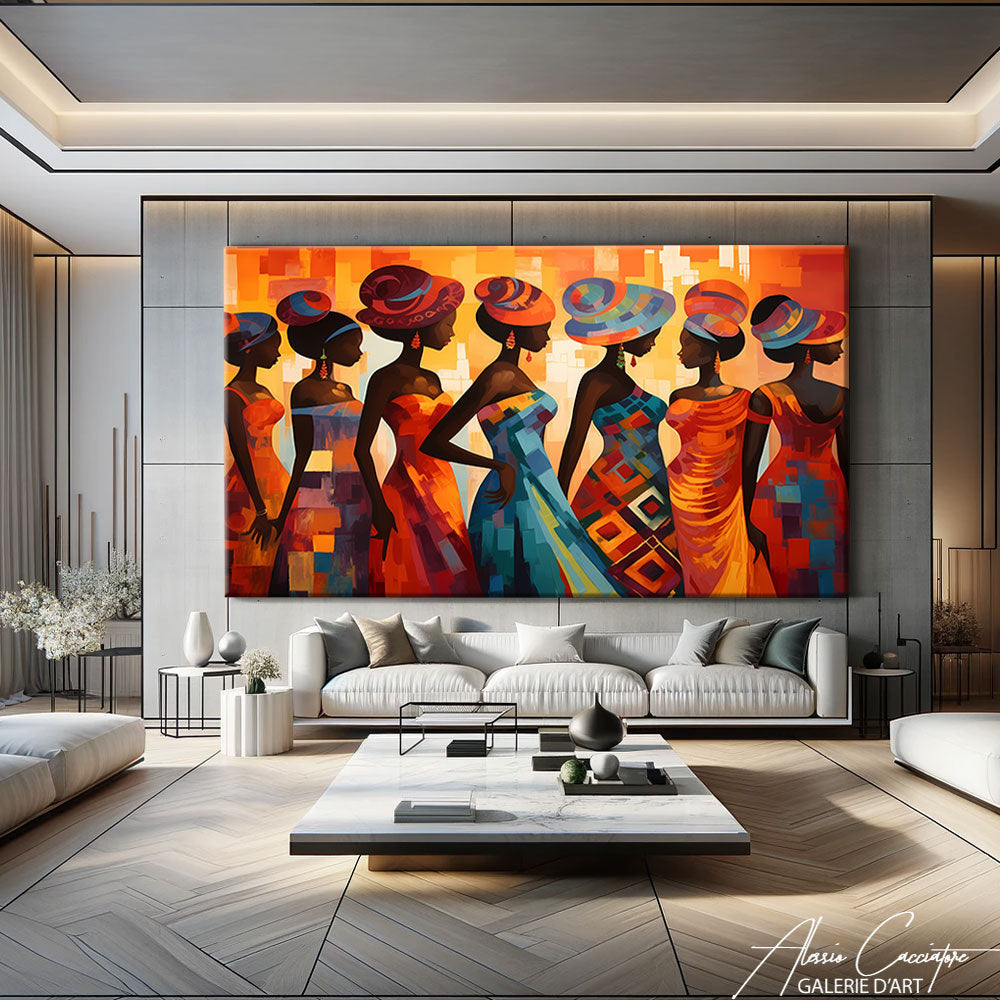 TABLEAU PEINTURE AFRIQUE Alessio Cacciatore