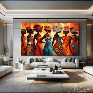 TABLEAU PEINTURE AFRIQUE Alessio Cacciatore