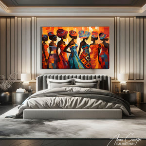 TABLEAU PEINTURE AFRIQUE Alessio Cacciatore