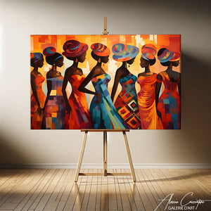TABLEAU PEINTURE AFRIQUE Alessio Cacciatore