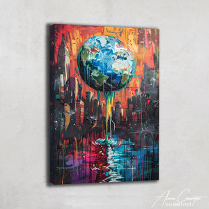 Tableau Ville Futuriste