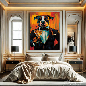 Tableau Chien Coloré