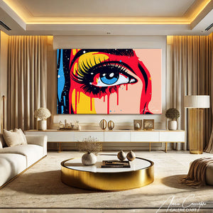 TABLEAU STREET ART COLORÉ Alessio Cacciatore