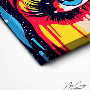 TABLEAU STREET ART COLORÉ Alessio Cacciatore