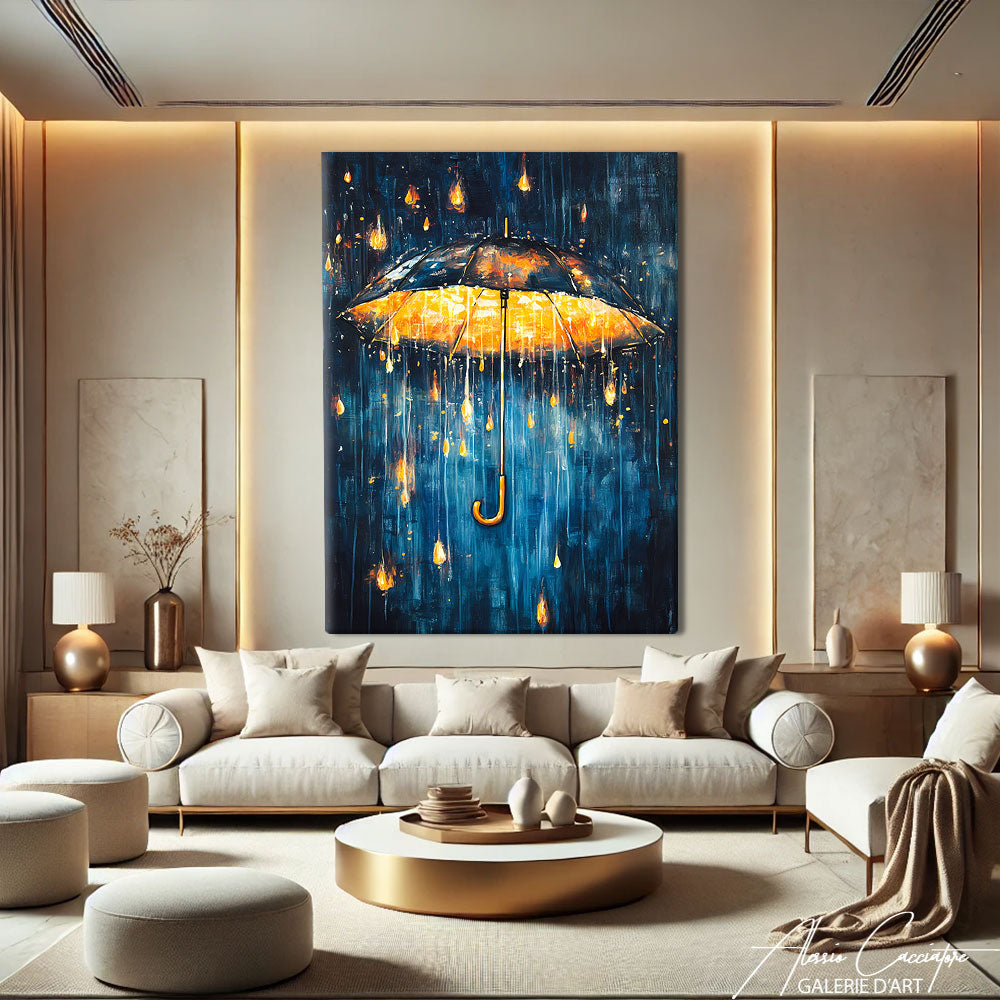 Tableau Vertical Abstrait