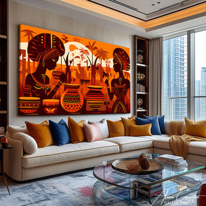 deco peinture africaine