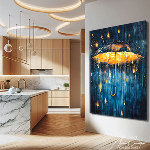 Tableau Abstrait Bleu