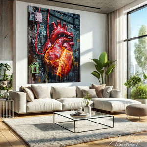 TABLEAU STREET ART COEUR AlessioCacciatore
