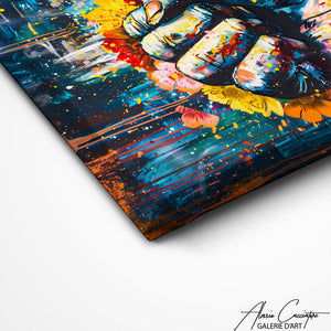 TABLEAU STREET ART FLORAL AlessioCacciatore
