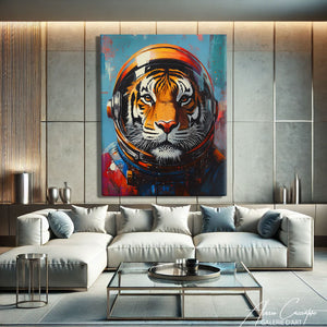 TABLEAU TIGRE COULEUR AlessioCacciatore