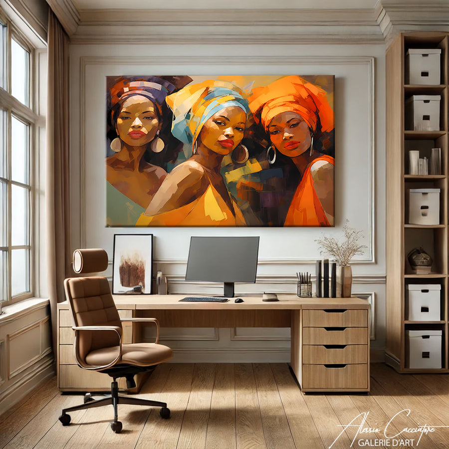 TABLEAU AFRICAIN FEMMES
– mise en situation