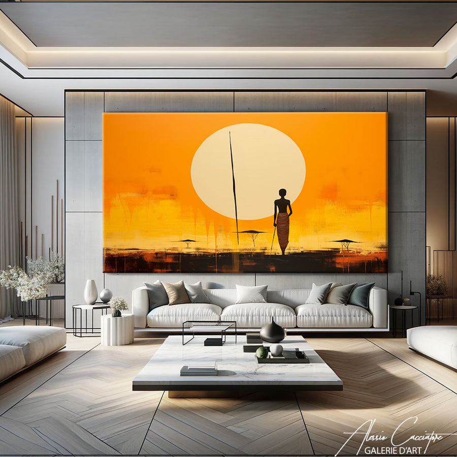 peinture paysage afrique – mise en situation