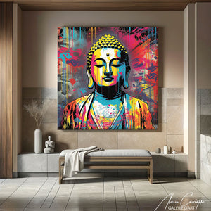 TABLEAU BOUDDHA POP Alessio Cacciatore