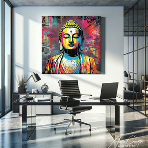 TABLEAU BOUDDHA POP Alessio Cacciatore