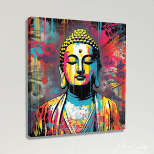 TABLEAU BOUDDHA POP Alessio Cacciatore