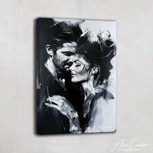 Tableau Couple Noir et Blanc