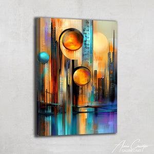 Tableau peinture acrylique moderne